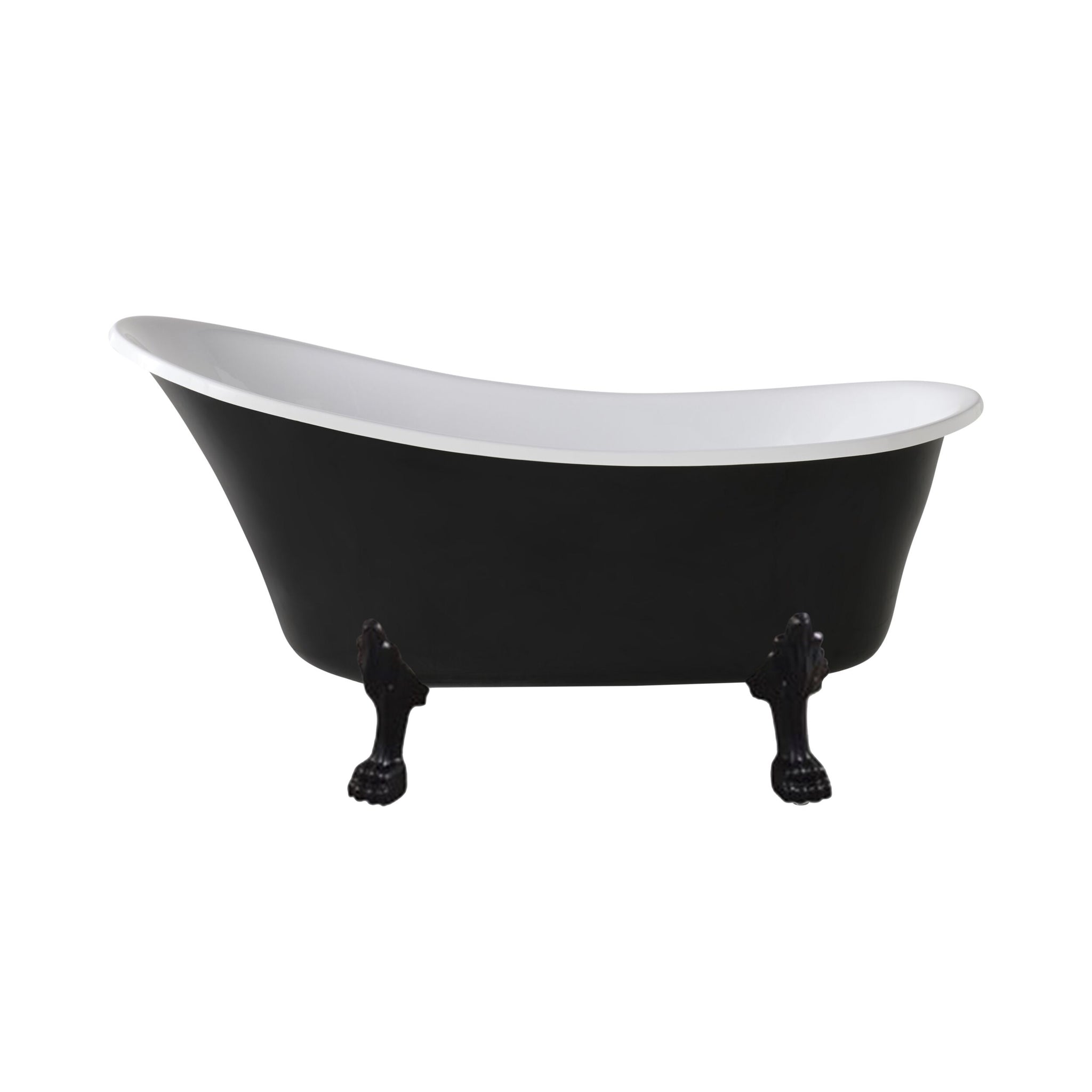 Alto Black Bath 1520mm with Black Feet Package