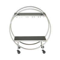 Dominique Drinks Trolley Silver 77x71x36cm