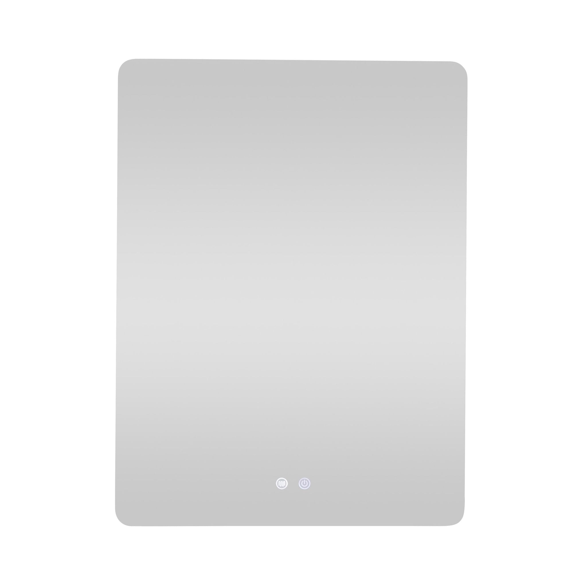 Bowen Rectangle LED Vanity Mirror Silver 60x80cm