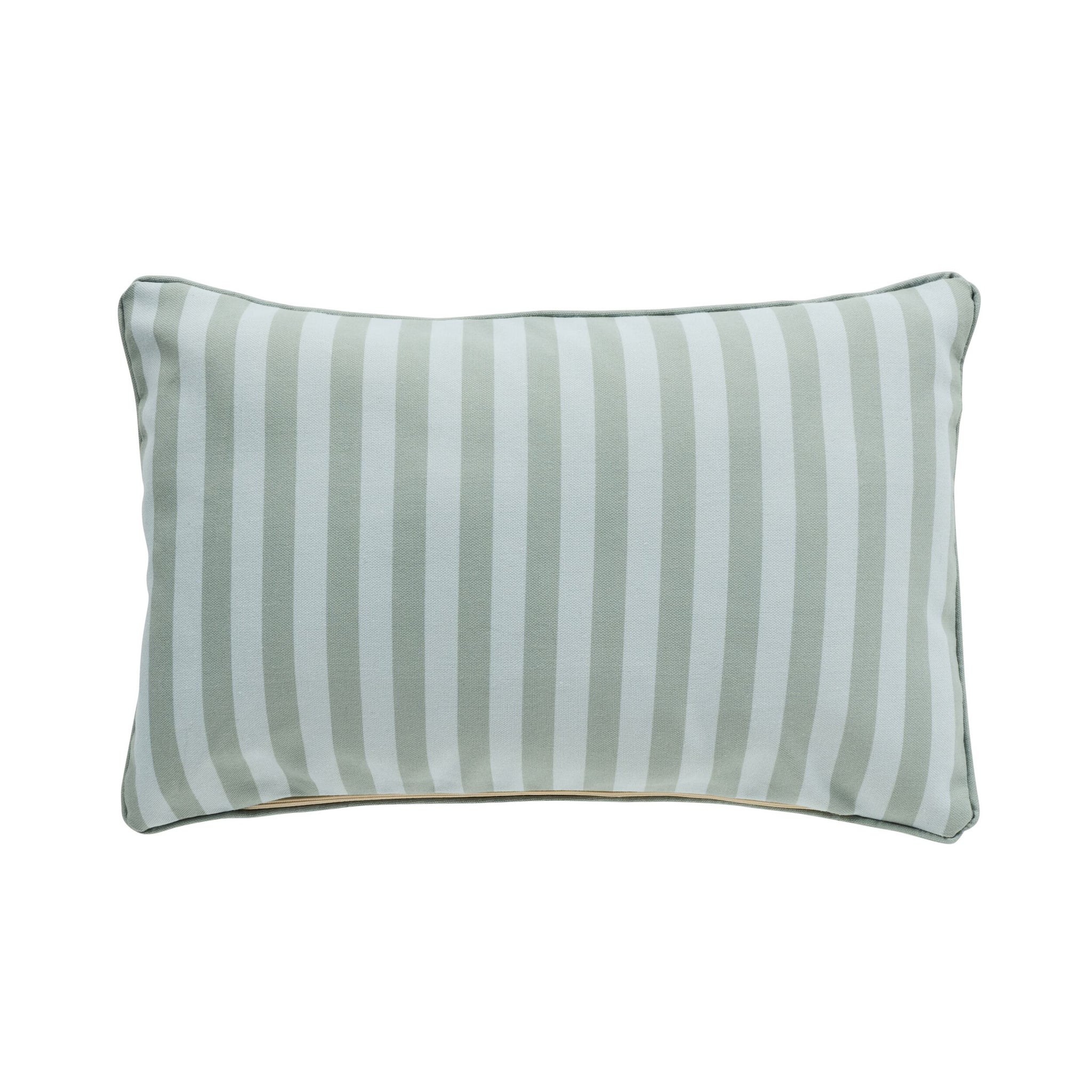 Aruba Solid and Striped Outdoor Cushion Blue 35x55cm