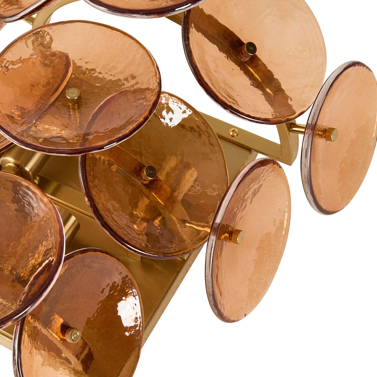 Sonny 3 Light Wall Light Amber 38x38cm