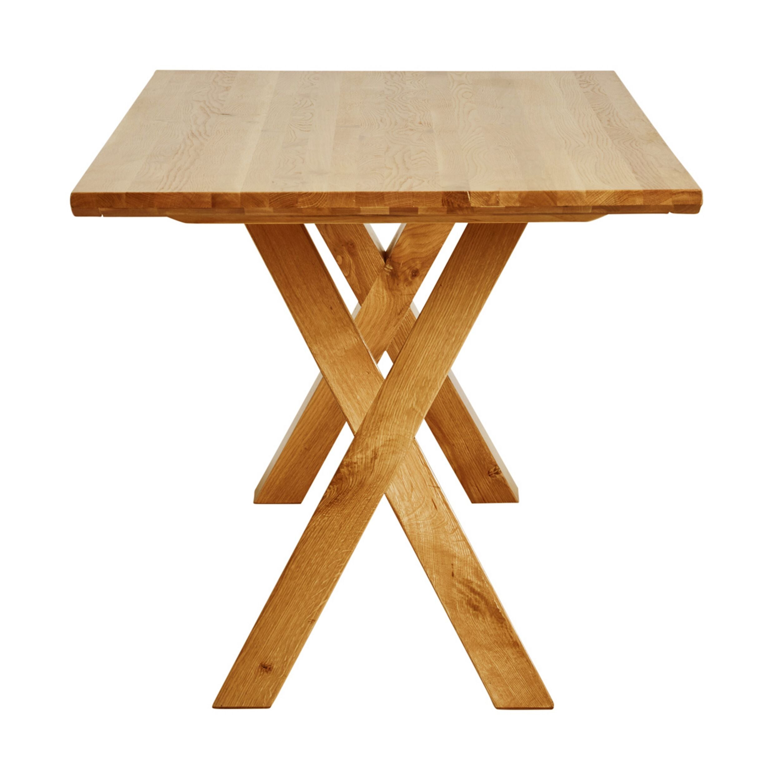 Oakdale Cross Leg Timber Dining Table 200cm