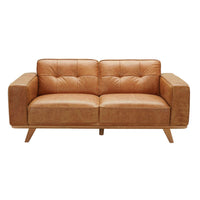 Carson 2 Seater Leather Sofa Dakota Vintage Brown