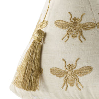 Golden Queen Bee Embroidered Door Stop