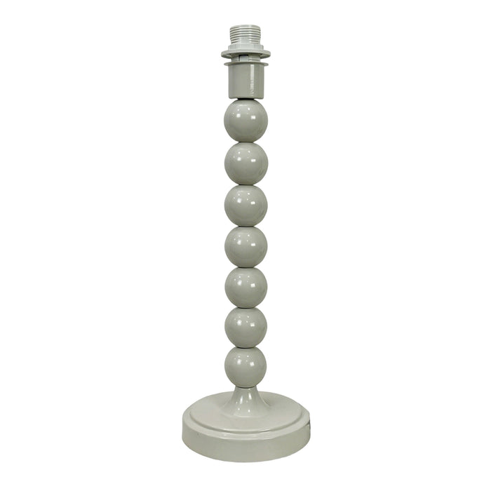 Carousel Metal Table Lamp Base Ivory 31cm
