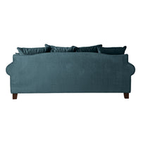 Lisette 3.5 Seater Velvet Sofa Aura Emerald