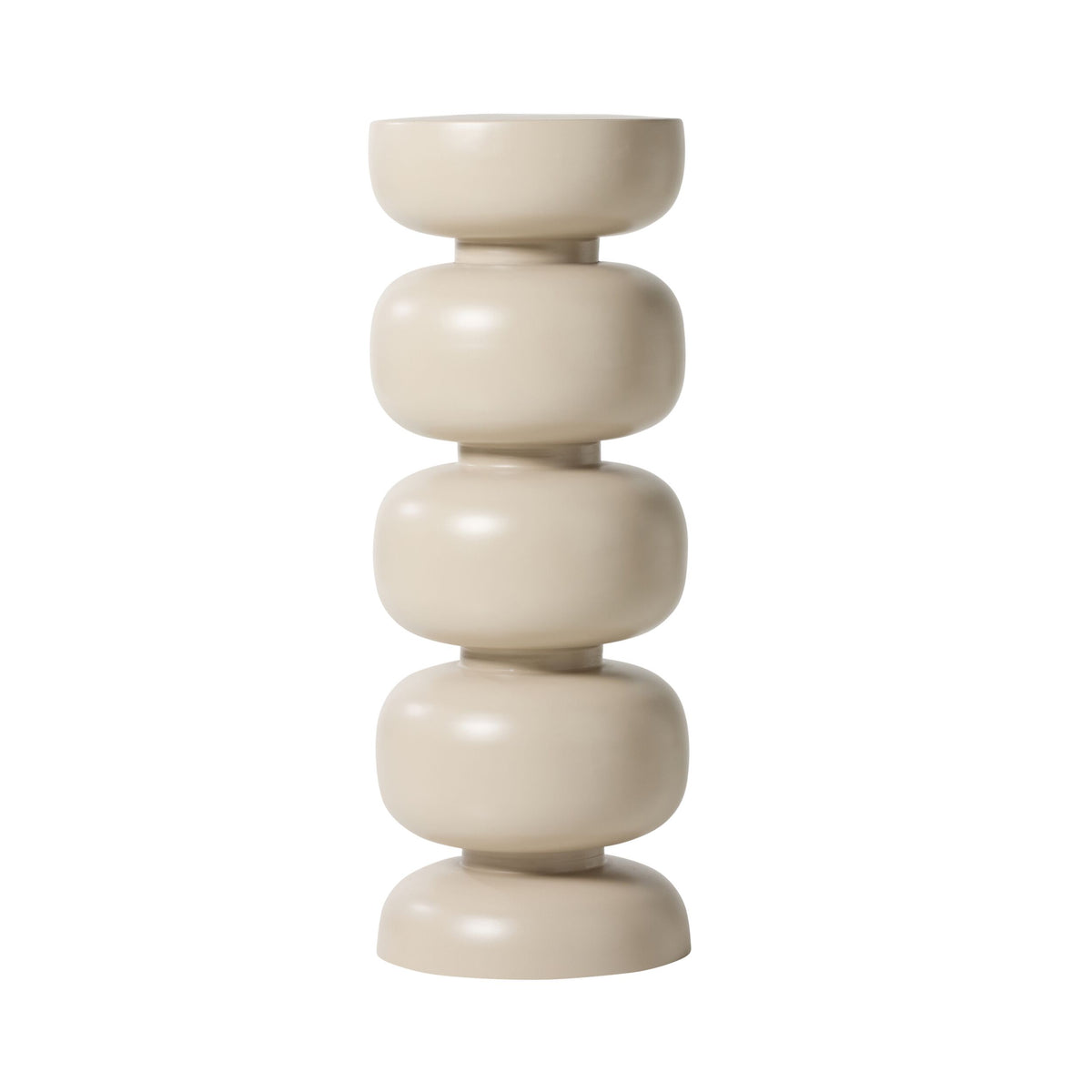 Amarra Pedestal Plant Stand Taupe 78cm