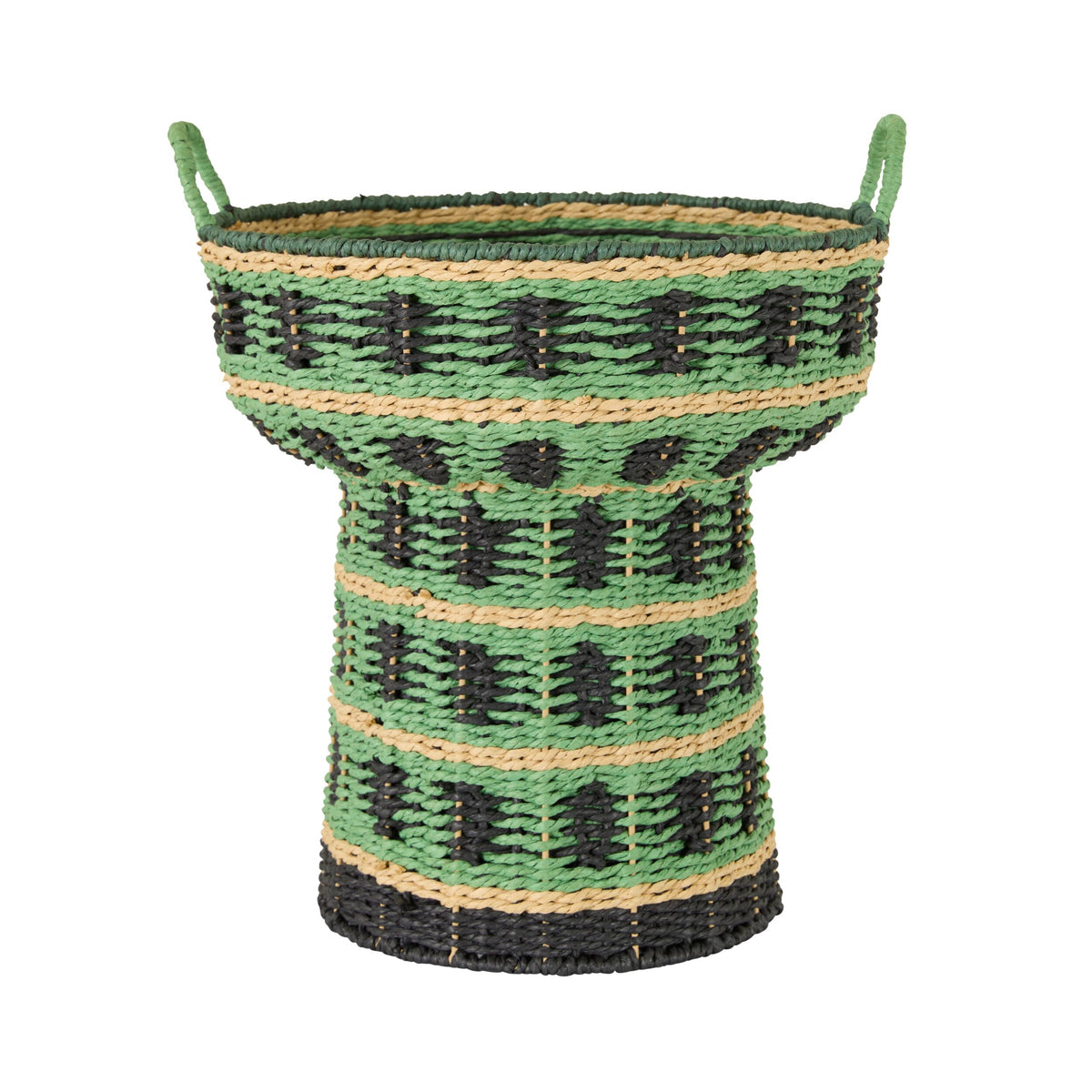 Wildkind Woven Petestal Basket with Handles