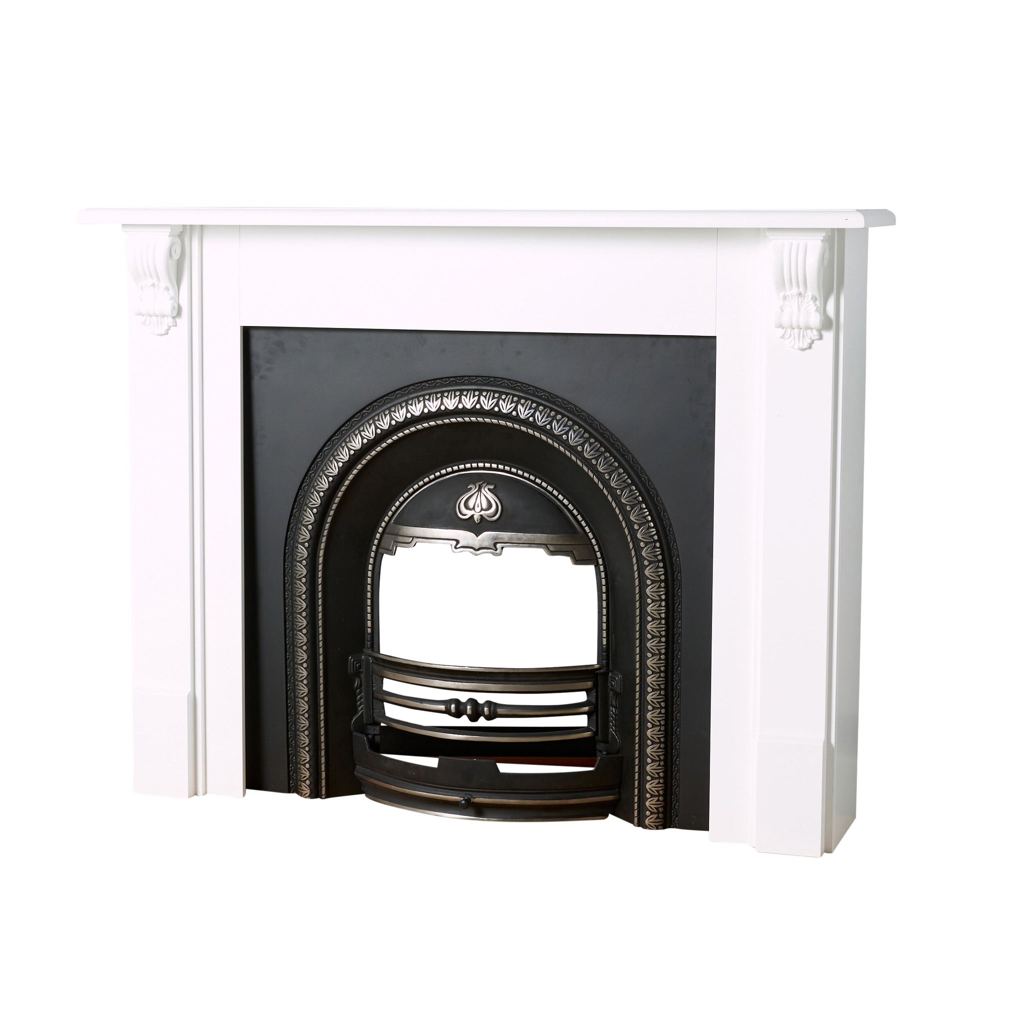 Belford Freestanding Mantel White 144cm