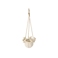 Chirping Birds Ceramic Hanging Pot