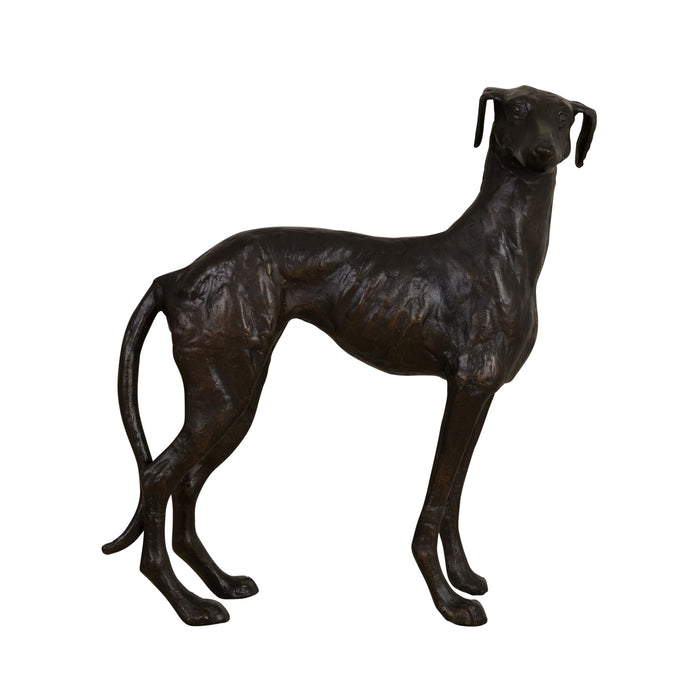 Atelier Animalia Agile Greyhound Statue Noir