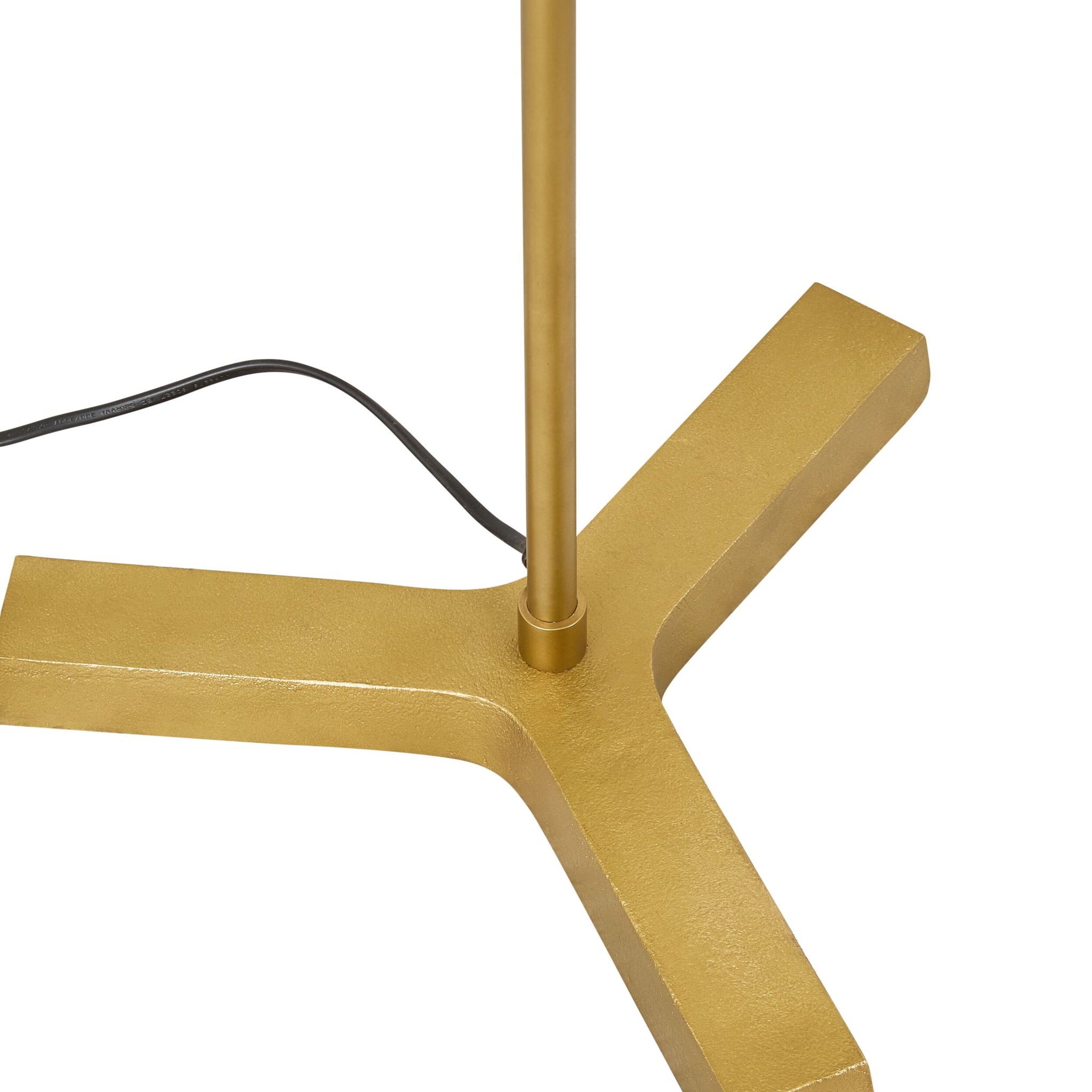 Rowan Matt Brass Metal Floor Lamp Base 29x29x117cm
