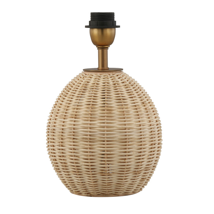 Marina Rattan Table Lamp Base 19x19x21cm