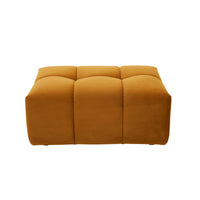 Alexis Ottoman Velvet Sofa Ochre