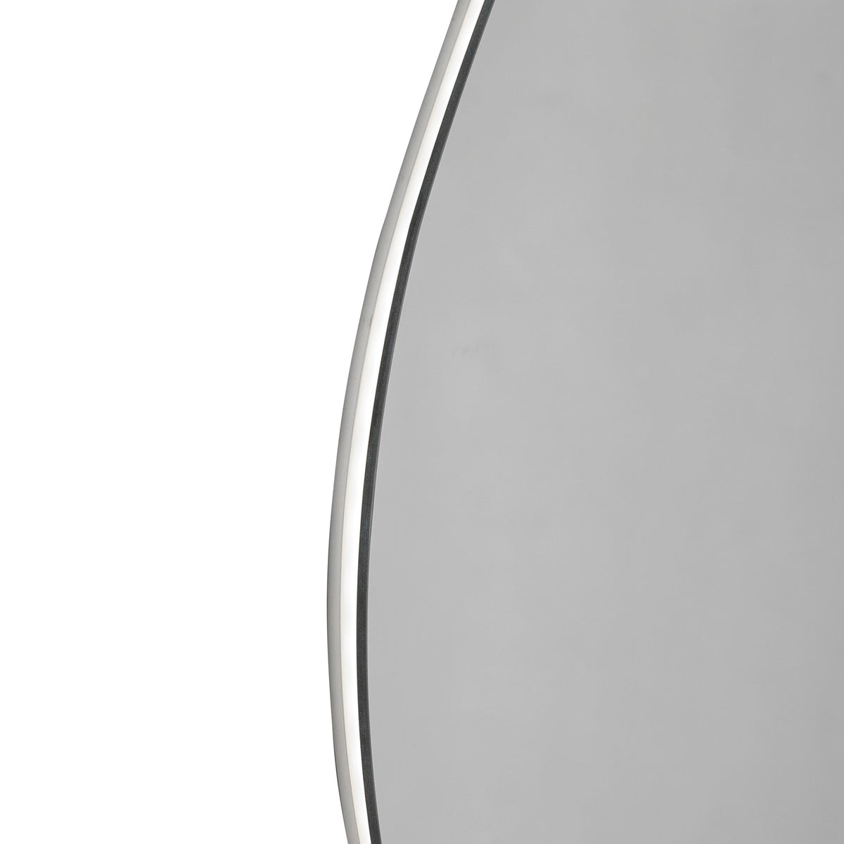 Bowen Asymmetrical LED Vanity Mirror Silver 60x80cm