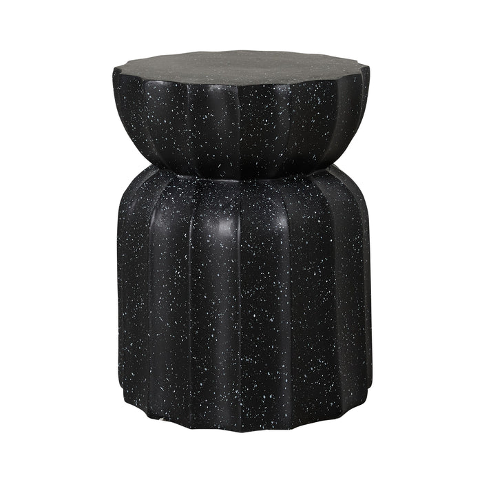 Lotus Black Stool 37x37x46cm