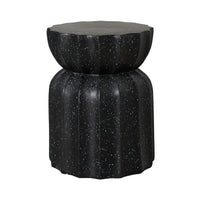 Lotus Black Stool 37x37x46cm