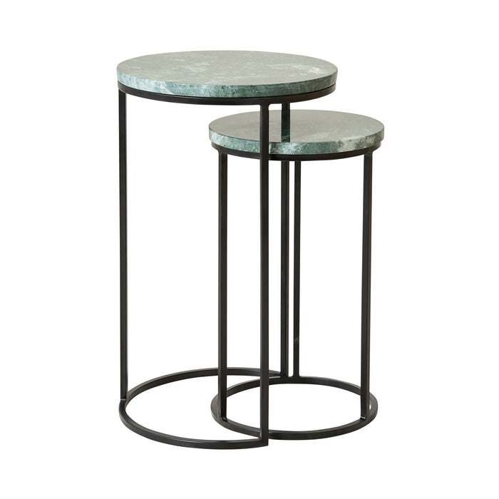 Avoca Side Table Green Marble