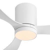 Cove Hugger 106cm Indoor DC Fan - White with White ABS Blades