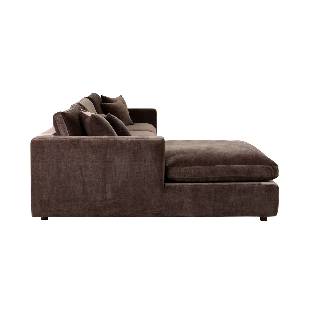 Oakley 4 Seater Right Chaise Sofa Truffle
