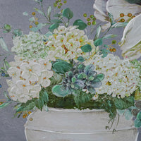 Galleries Porcelain Petals Framed Textured Print 120x60cm