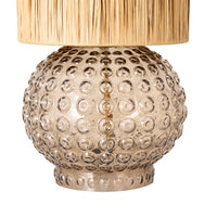 Gloria Glass Table Lamp Grey 50cm
