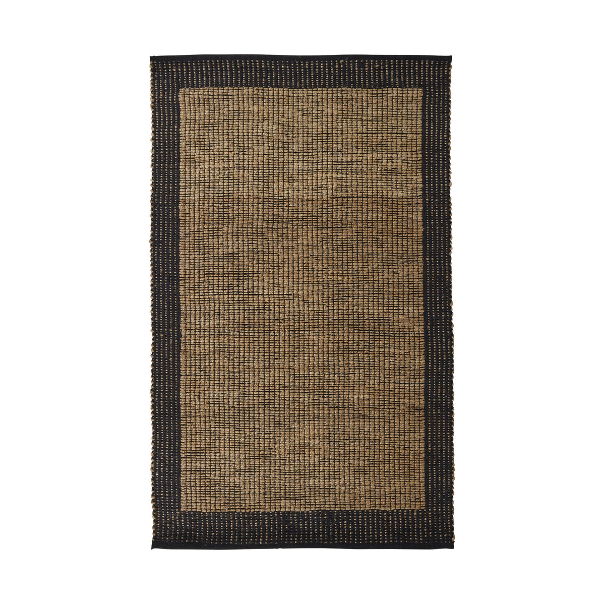 Bordered Jute Rug Alhambra Border Jute Rug Walnut 150x240cm – Early Settler NZ