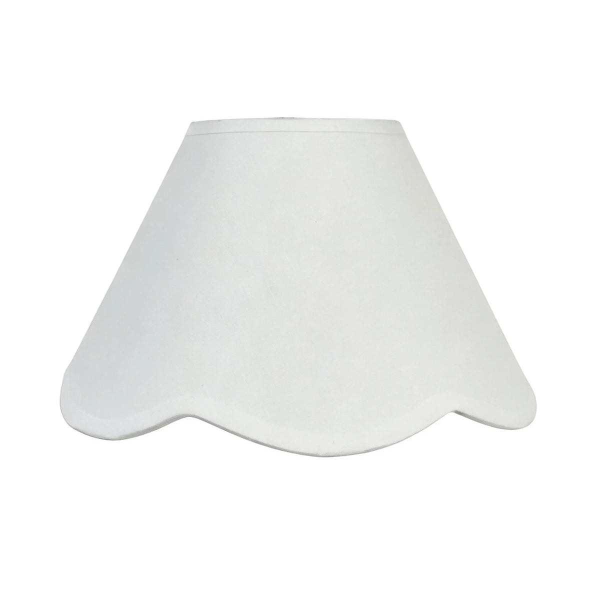 Belle Scallop Shade White 25cm