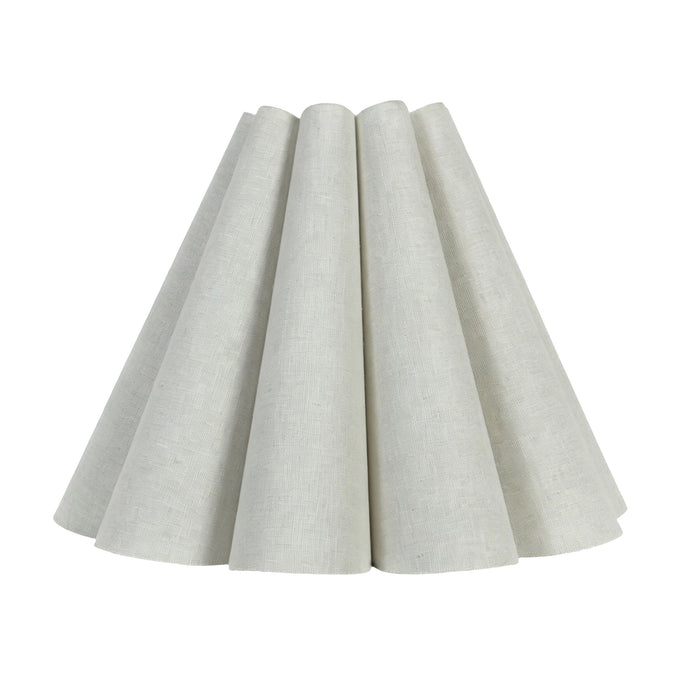 Josephine Pleated Tapered Shade White 35cm