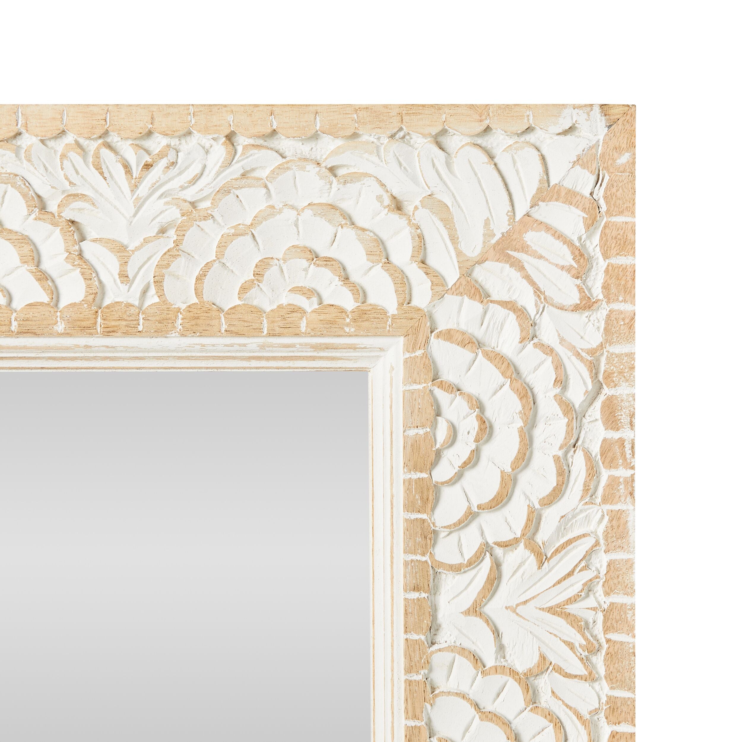 Frieze Handcarved Beaded Mirror 150x80cm