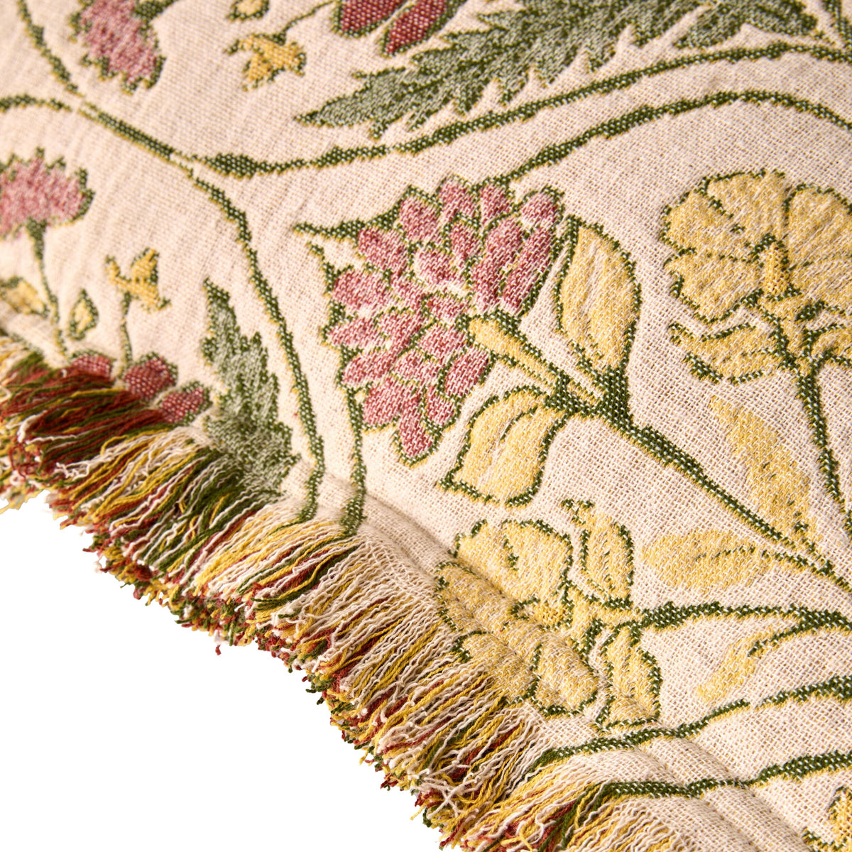 Jacquard Garden Cotton Cushion 50x50cm Damask