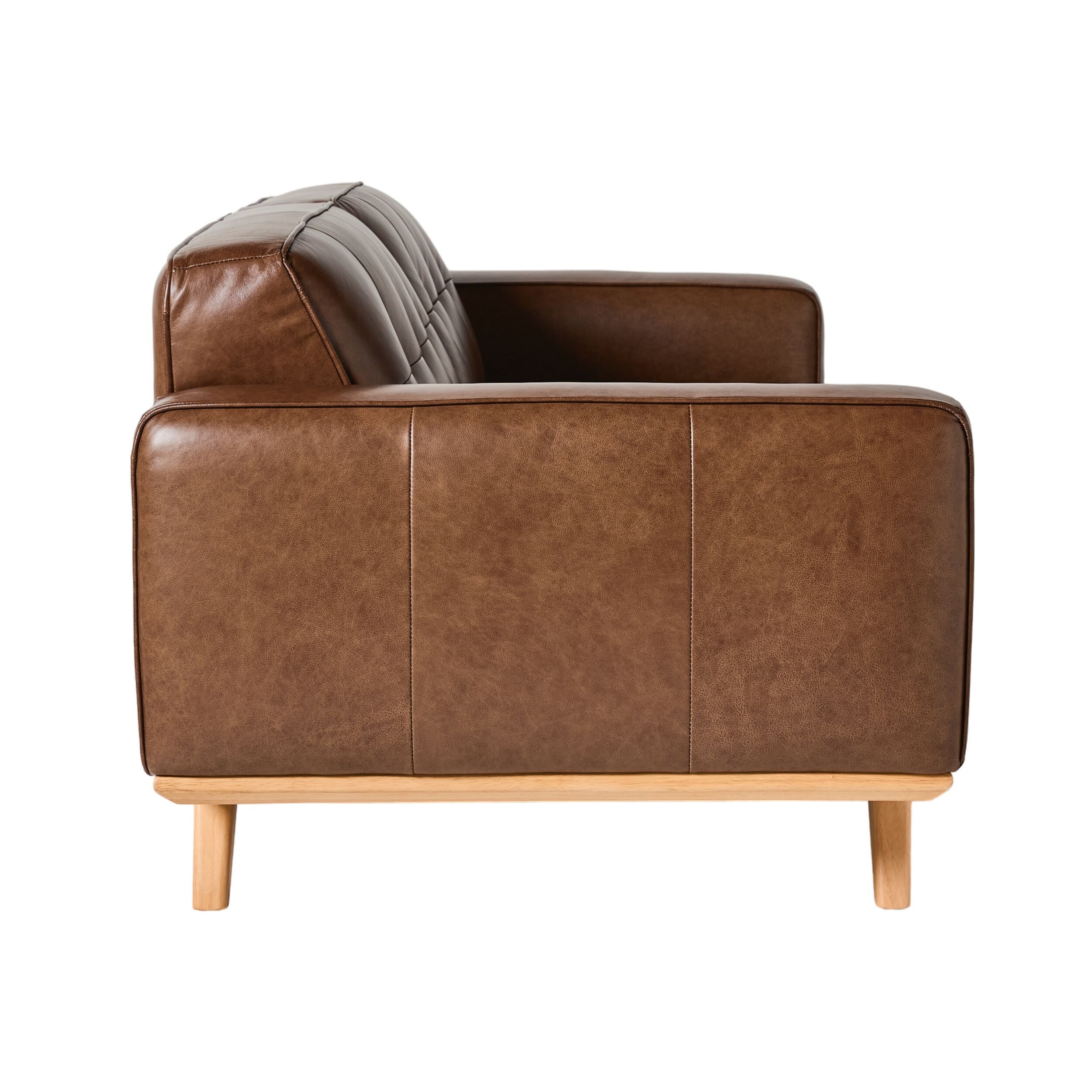 Carson 3 Seater Leather Sofa Dakota Mocha