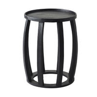 Ink Round Side Table Black