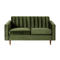 Stitch 2 Seater Velvet Sofa Juniper Olive