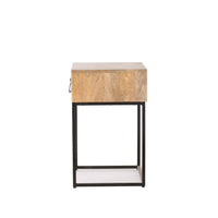 Willa 1 Drawer Bedside Table Natural