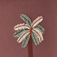 Embroidered Palm Shade Brown 45cm