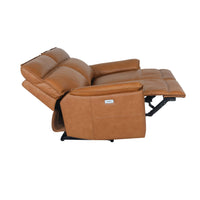 Dillon 2 Seater Leather Recliner Sofa Dakota Light Chestnut