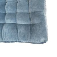 Samy Cotton Velvet Sky Blue Seat Cushion