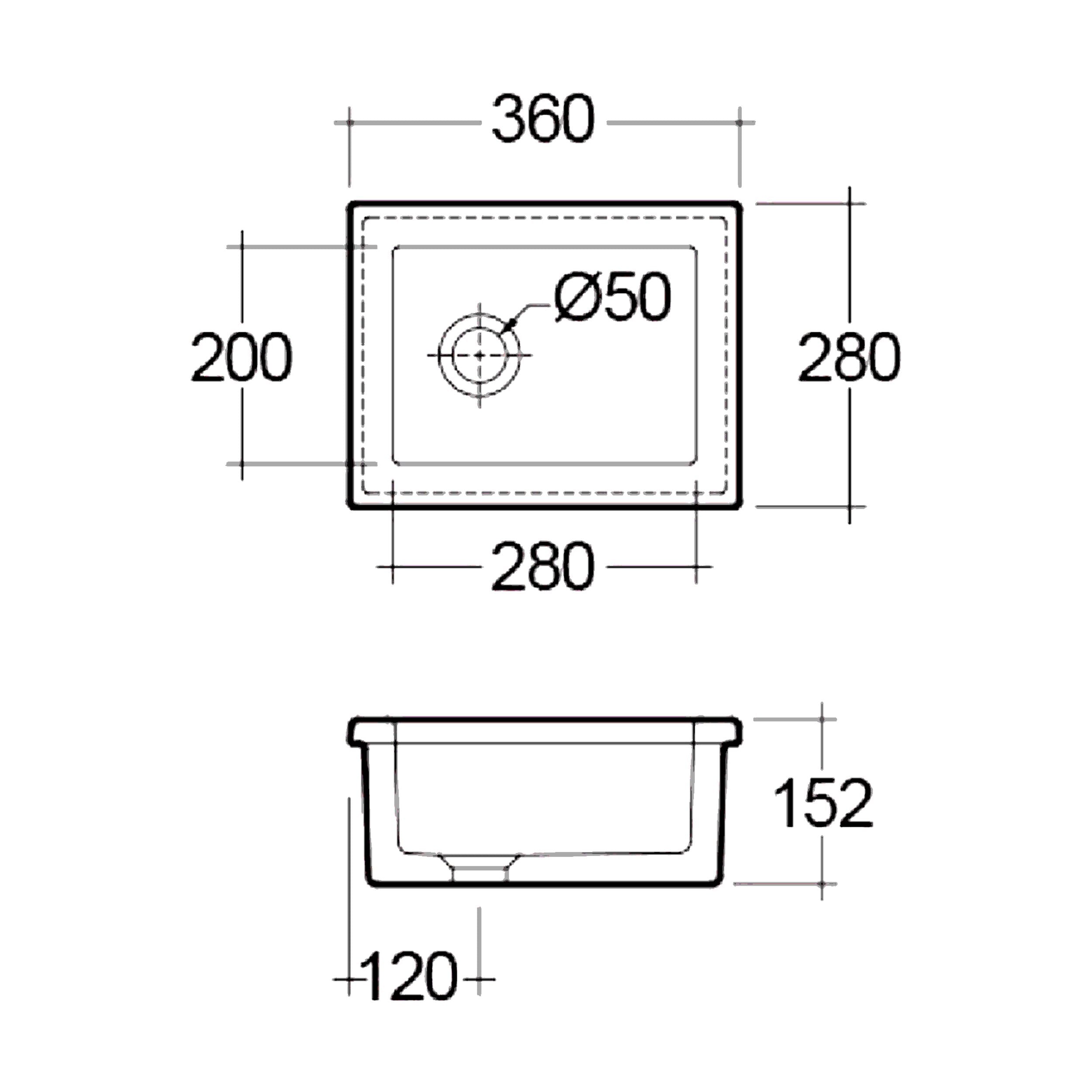 Lab Sink 360x280mm