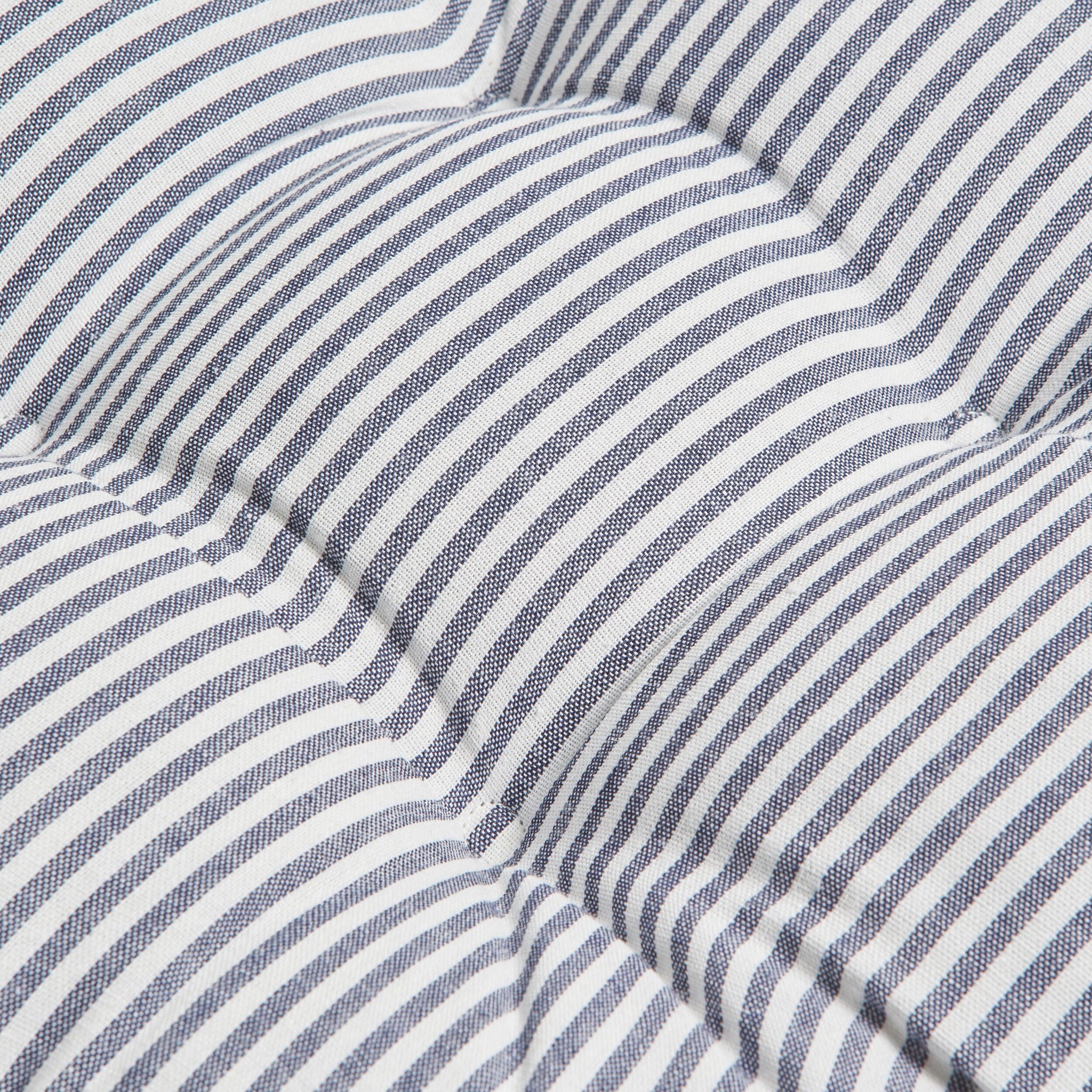Marais Navy Stripe Seat Cushion 41x44x5cm