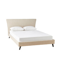 Pleat Bed Queen Champagne