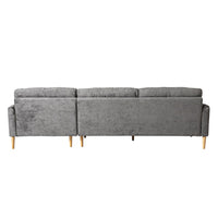 Corbyn 3 Seater Sofa Soft Blend Marle with Right Chaise C-038