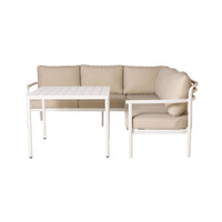 Milly Sofa Set with Dining Table Taupe