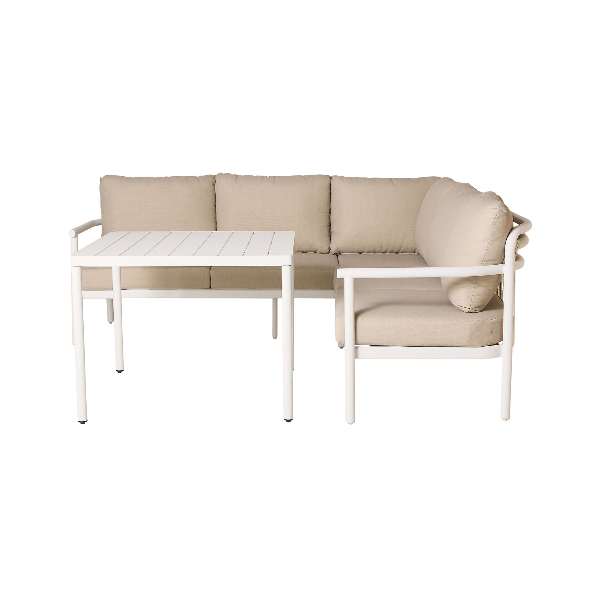 Milly Sofa Set with Dining Table Taupe