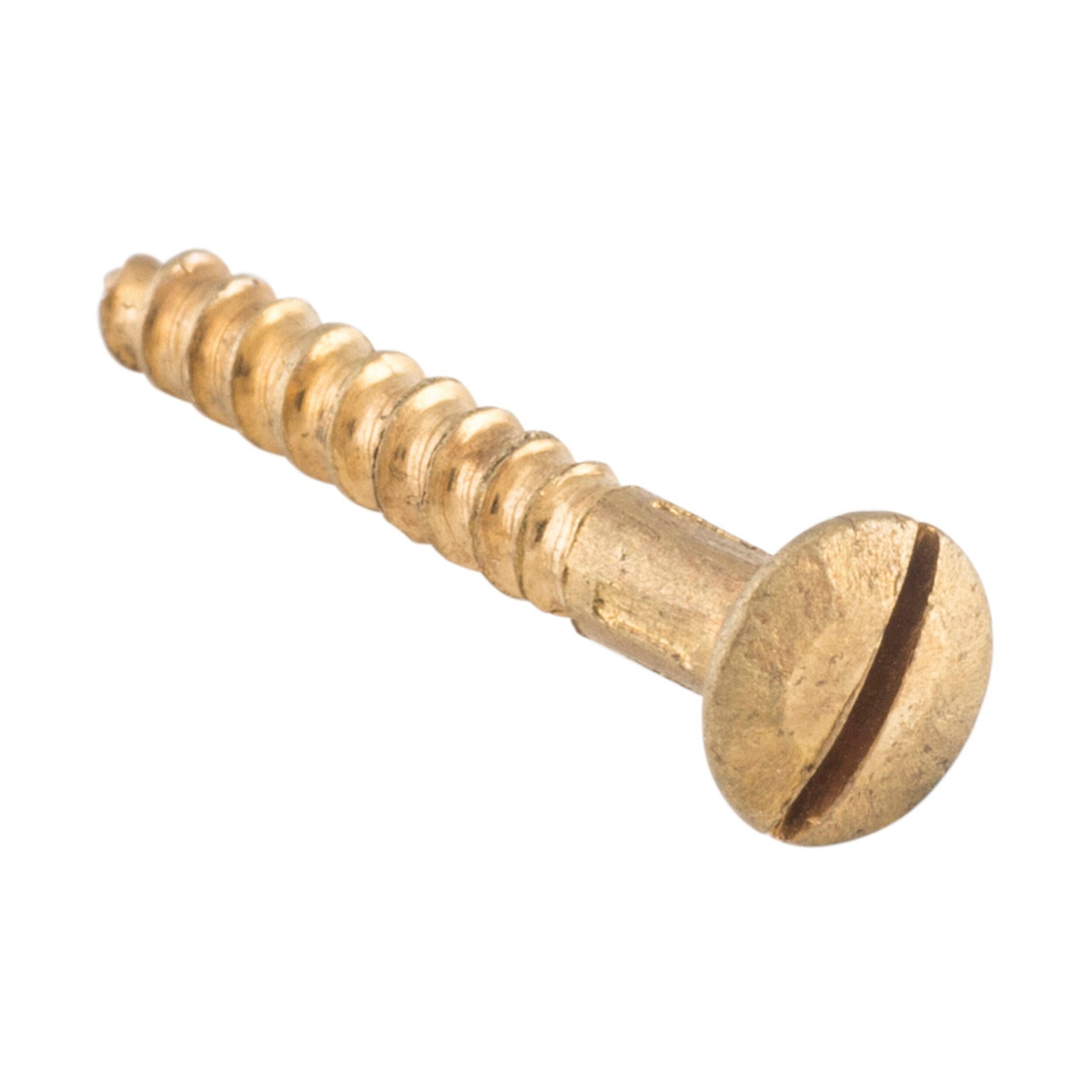 SCPB19 Screw Domed Head Polished Brass 19mm PKT 50