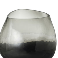 Hazy Glass Vase Smoke Medium