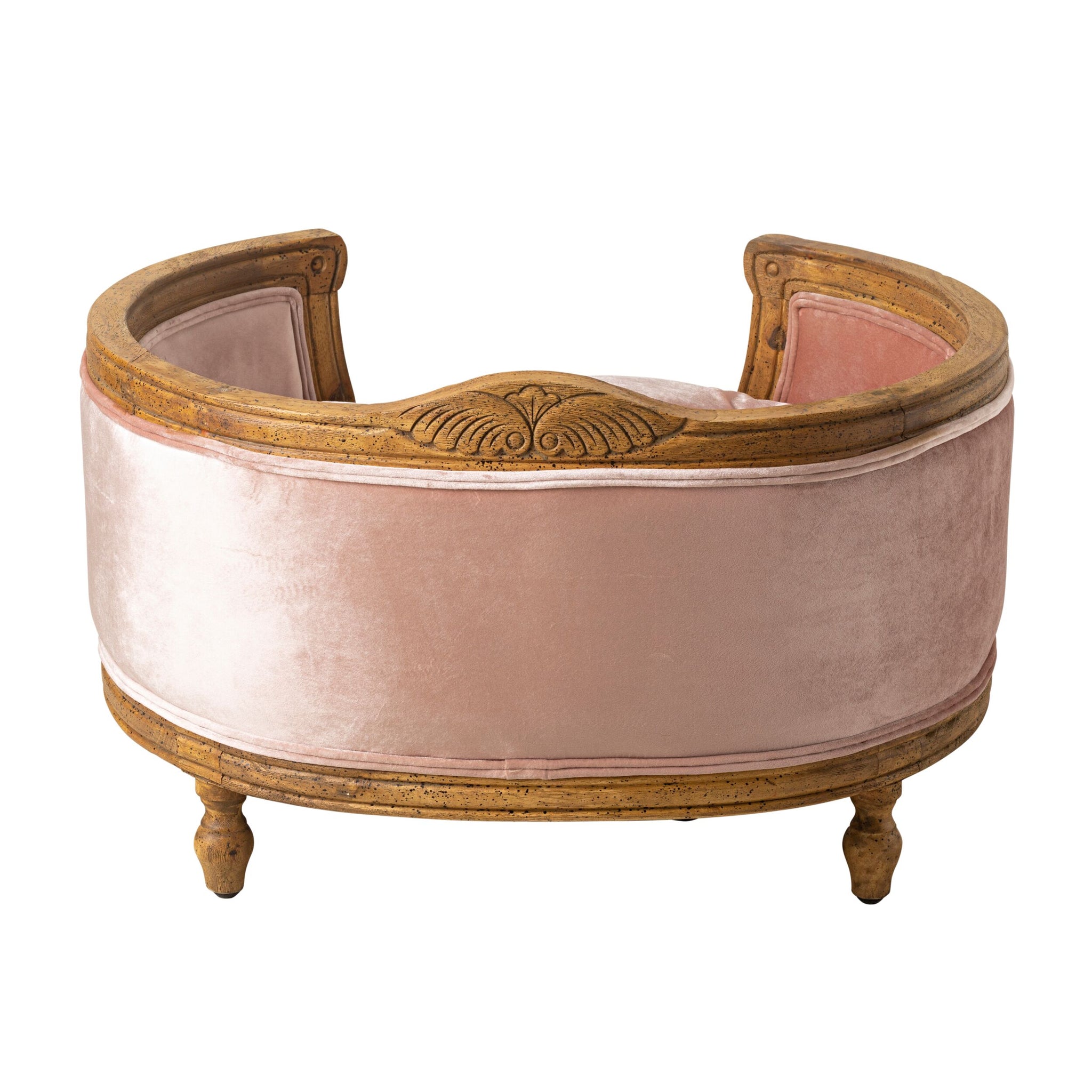 Luxe Dog Bed Blush Pink 75x70x44cm