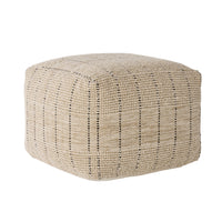 Mandurah Stripe Square Pouf