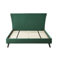 Pleat Bed Queen Emerald