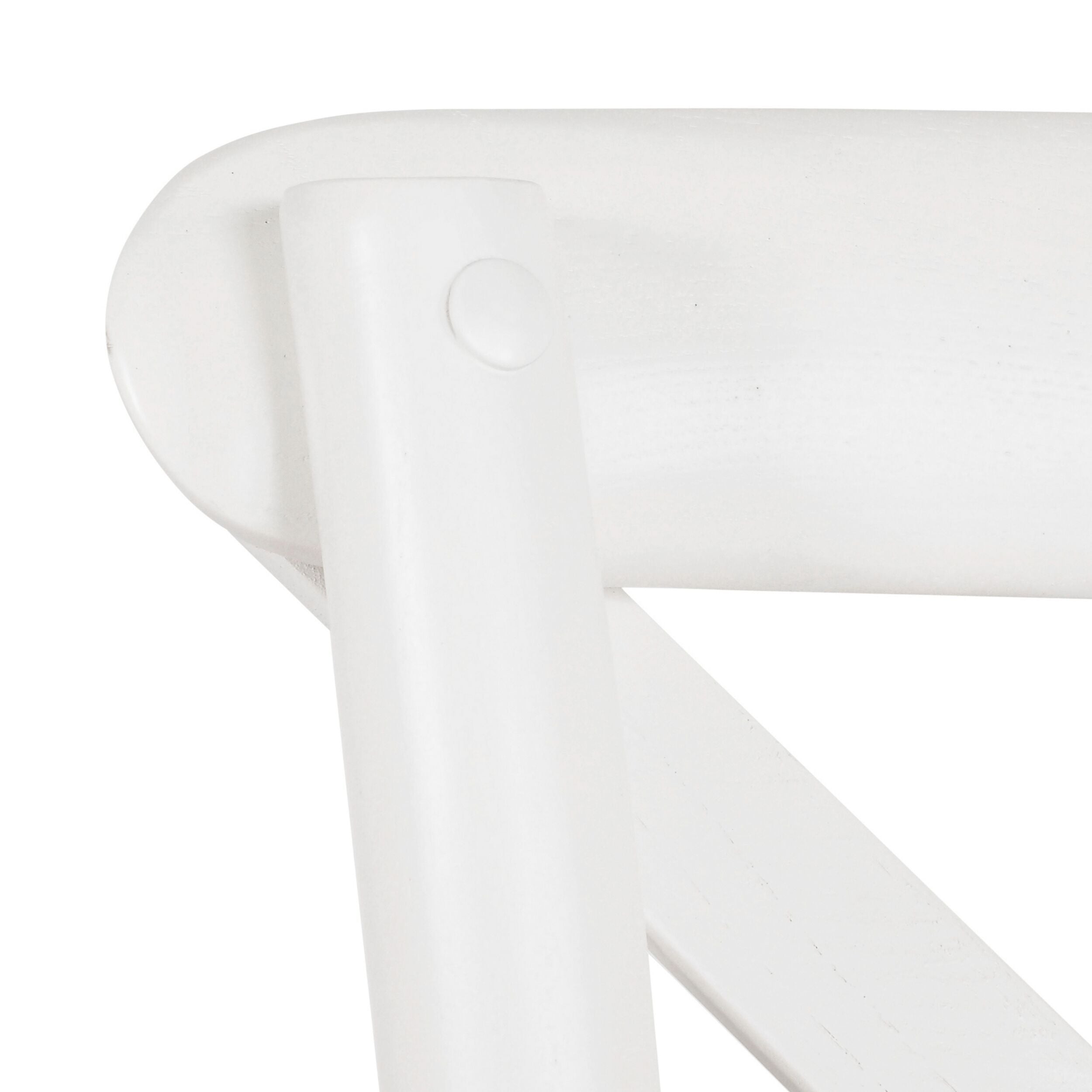 Provincial Cross Back Dining Chair Crisp White